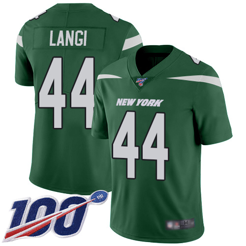 New York Jets Limited Green Men Harvey Langi Home Jersey NFL Football #44 100th Season Vapor Untouchable